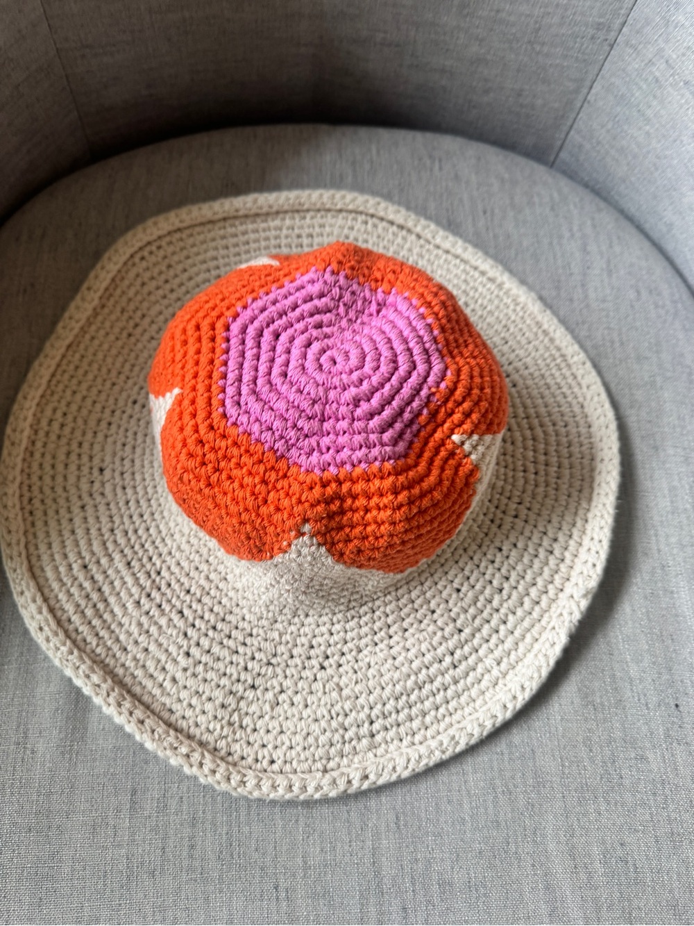 Free People Garden Grove Crochet Hat One Size Boho Beach Festival - Picture 4 of 6